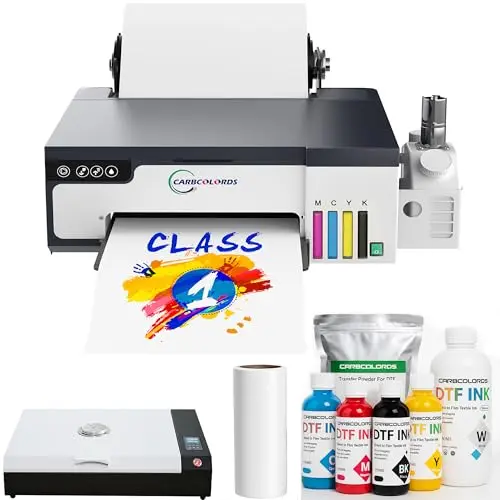 Carbcolords A4 DTF printer with oven for home shirt printing