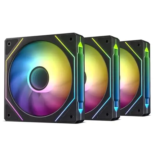 DARKROCK F120 3in1 120mm case fans with infinite mirror ARGB lighting
