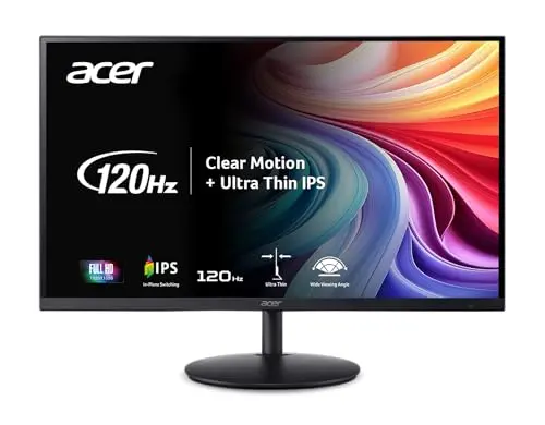 Acer SH242Y adjustable 23.8 inch IPS office gaming monitor