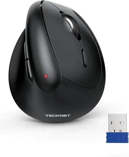 TECKNET mini vertical wireless ergonomic mouse for small hands