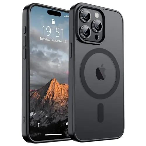 SUPFINE matte translucent magnetic case for iPhone 15 Pro Max