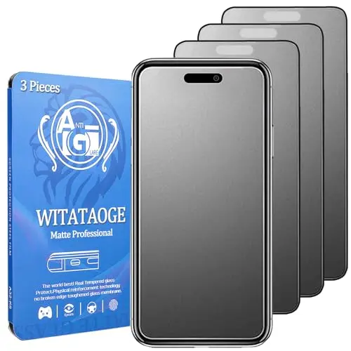 WITATAOGE 3-Pack Matte Screen Protector for iPhone 16 Pro Max
