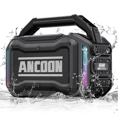 ANCOON large rugged Bluetooth speaker for outdoor use