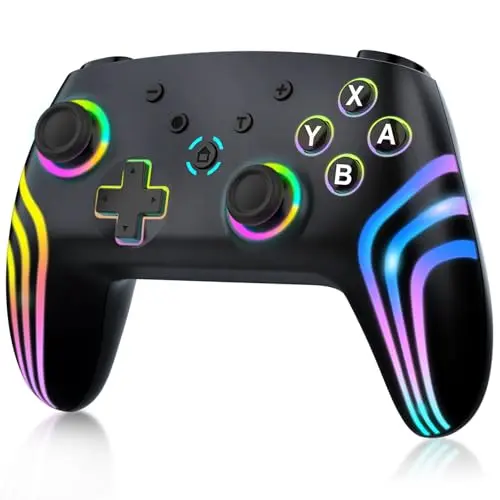 MYSTILUCK Wireless Pro Controller with color-changing LED grips