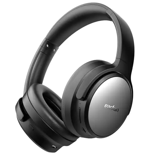EarFun Tune Pro active noise canceling wireless over-ear headphones in black