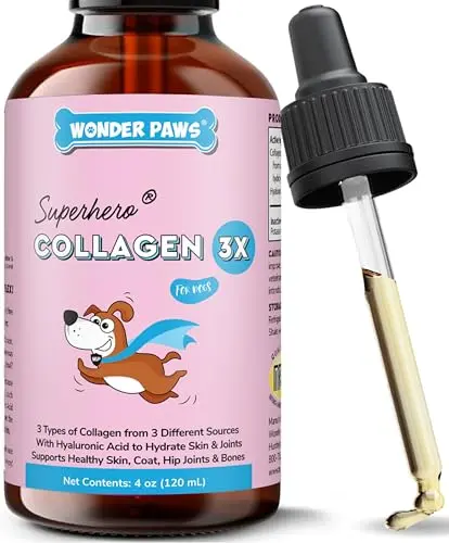 WONDER PAWS Liquid Collagen for Dogs in a dropper bottle