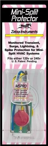 Zebra Instruments plug-in mini split surge and spike protector