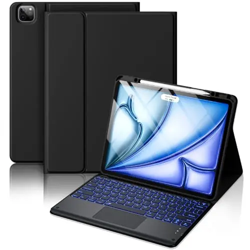 Hamile keyboard case with 7-color backlighting for iPad Pro 12.9