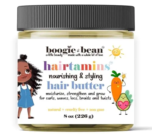 Boogie and Bean Kids Moisturizing Hair Butter jar