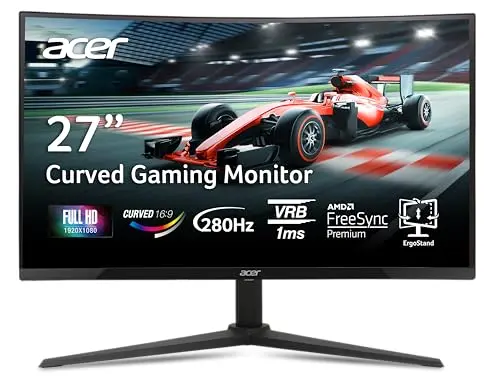 Acer Nitro 27-inch 1500R curved 1080p 280Hz gaming monitor
