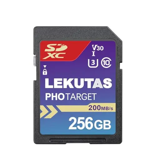 LEKUTAS 256GB SDXC UHS-I memory card