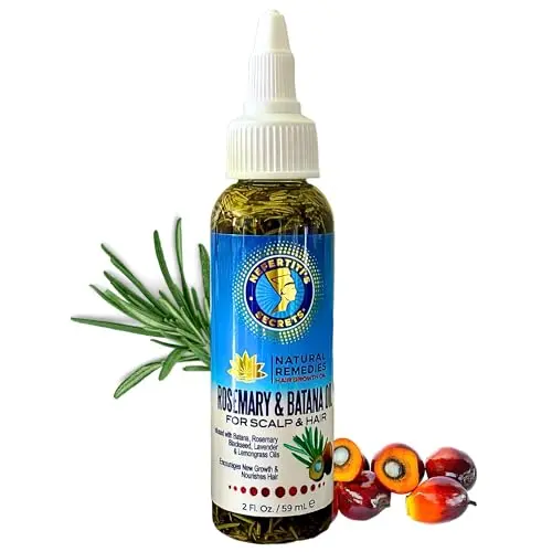 Nefertiti's Secrets Rosemary and Batana Hair Growth Oil bottle