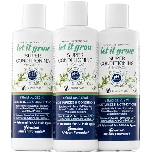 Genuine African Formula Let-It-Grow Shampoo three-pack bundle