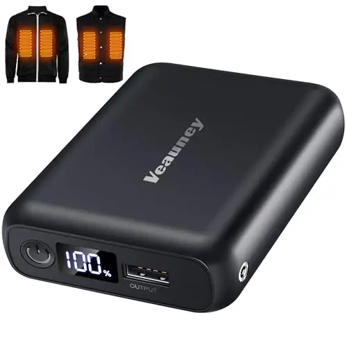 Veauney 7.4V 18400mAh battery pack for ORORO heated vests