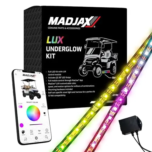 MADJAX LUX underglow LED light strip starter kit for golf carts