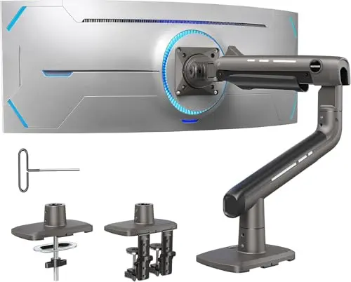 HUANUO TitanLift black monitor arm with reinforced VESA head