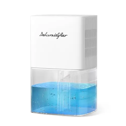 BeOkay compact dehumidifier with colorful LED lights and large water tank