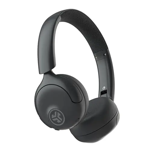 JLab Go Lux ANC on-ear wireless headphones in graphite