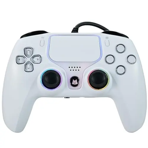 NBCP wired PS5 controller with linear hall-effect trigger
