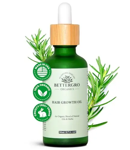 BetterGRO Organic Hair Growth Oil with herbal blend