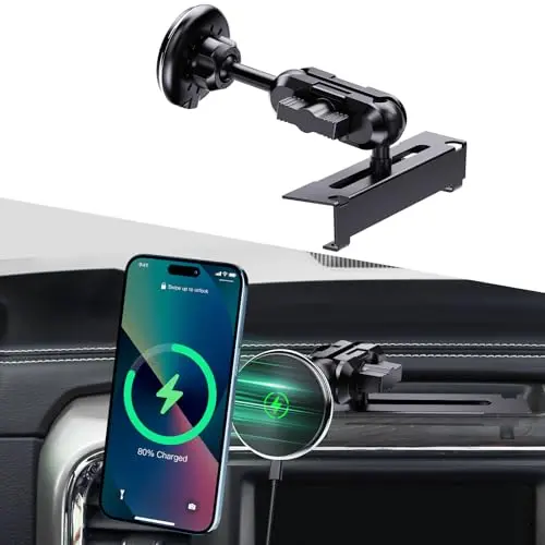 Kaishengyuan magnetic wireless charging phone mount for Ram trucks.