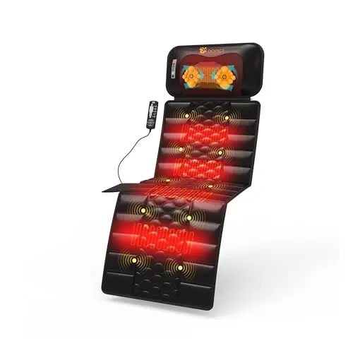 DOPICT full body massage mat with heating, laid flat on a bed