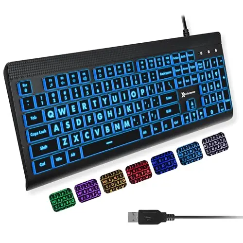 X9 Performance large print easy-to-see backlit keyboard