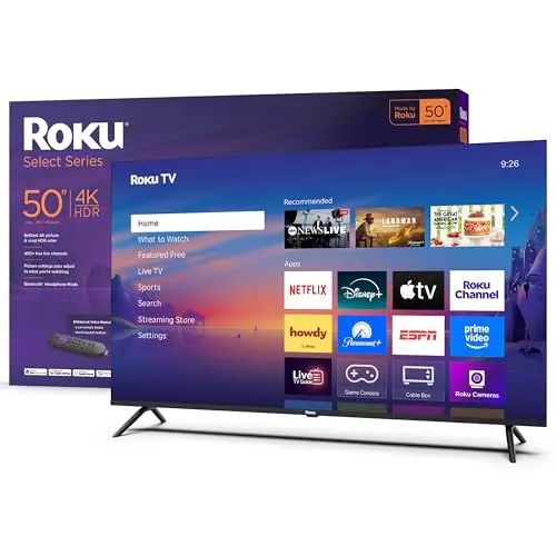 Roku 50-inch 4K Select Series smart flat screen television