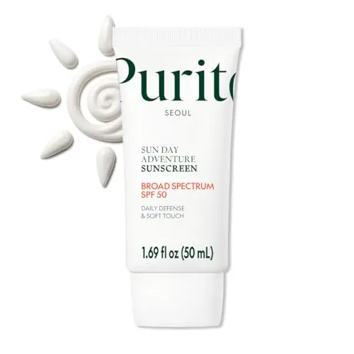 PURITO Daily Soft Touch Sunscreen in a beige and green tube