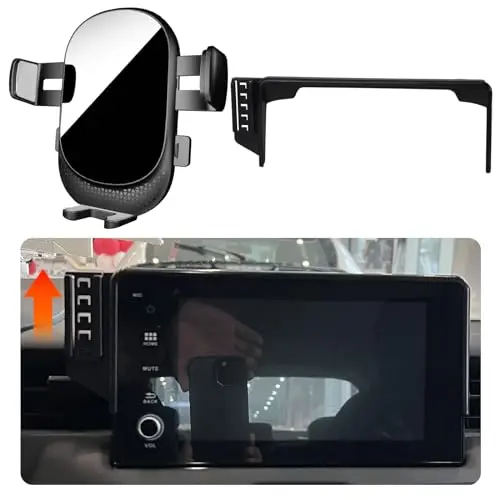 MIKEHAM auto-lock clamp phone holder mounted above Honda CRV screen
