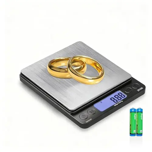 SKEAP stainless steel jewelry scale with two small trays