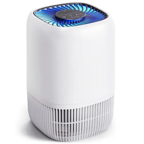 VOOPNU compact white air purifier with H13 filter