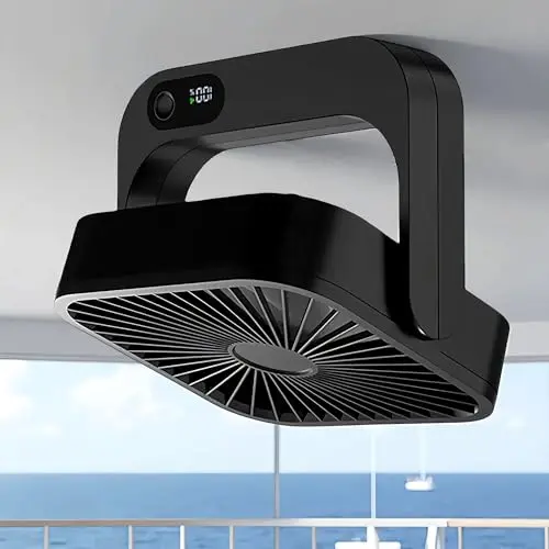 GIIKNEW black magnetic fan with five speed settings
