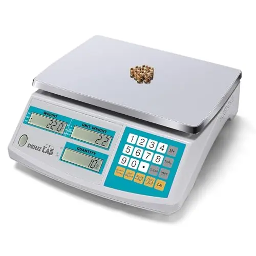 DBHJZLAB blue 15kg counting scale with backlit display