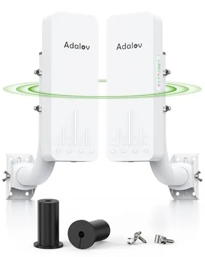 AdaLov CPE661 wireless bridge that broadcasts WiFi from both units
