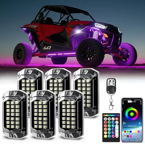 AIPSET 4-piece golf cart LED underglow light strip kit