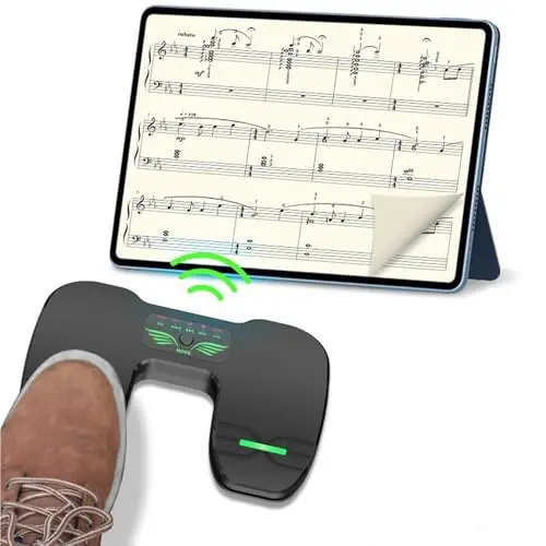 Simple black wireless page turner foot pedal