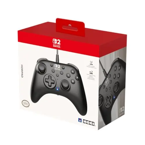 HORI HORIPAD Turbo Officially Licensed Wired Controller for Nintendo Switch 2