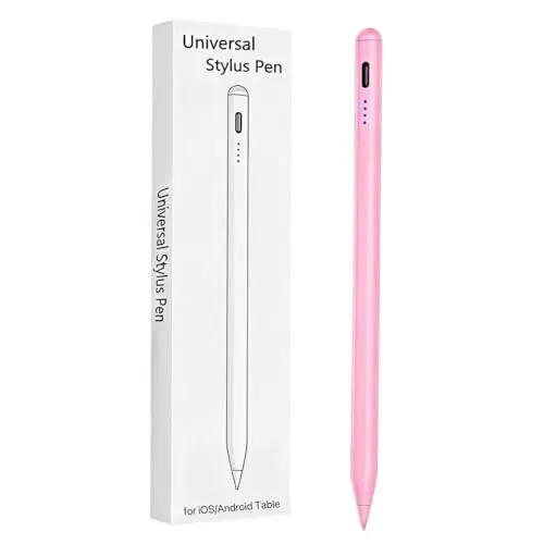 Rgar pink active stylus pen with 4 indicator lights