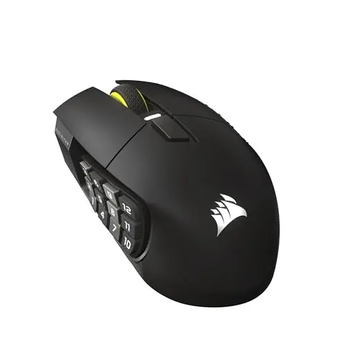 Corsair Scimitar Elite Wireless SE gaming mouse with adjustable side panel