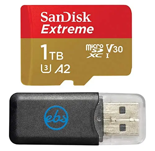 SanDisk Extreme 1TB MicroSD card with card reader