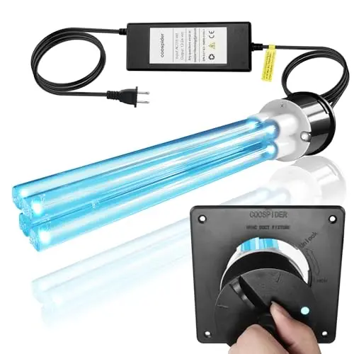 COOSPIDER 80W high-power HVAC duct UVC light sanitizer