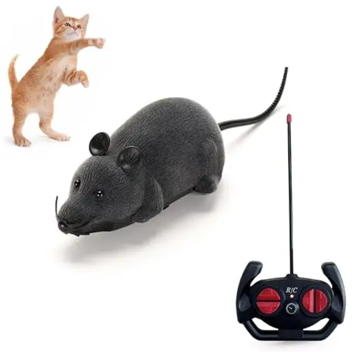 Pixibond realistic fake rat remote control toy for cats