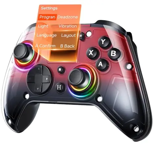 GUSGU G7 wireless gaming controller with interactive display