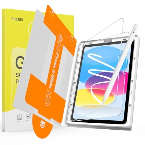 SPARIN 2-pack paper-feel tempered glass screen protector for iPad