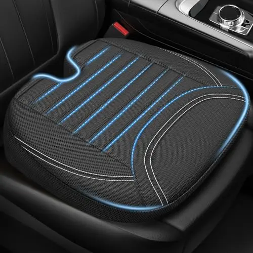 ZIKEE black mesh car seat cushion with ventilated channel design