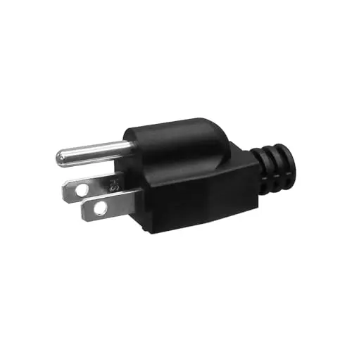 Black HARSKIYER generator grounding surge protector plug.