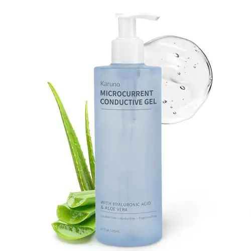 KARUNO hydrating conductive gel bottle with hyaluronic acid and aloe vera