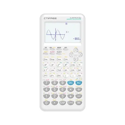 DRESSO black graphing scientific calculator with multiple functions