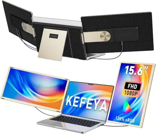 KEFEYA 15.6-inch detachable portable triple monitor for laptops